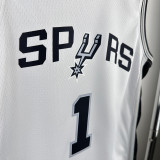 Sa Spurs WE MBANYAMA #1White Kids Top Quality Hot Pressing NBA Jersey(童装)
