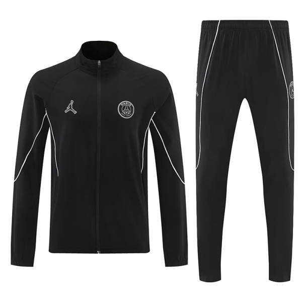 26/27 PSG Black Windbreaker Tracksuit
