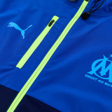 26/27 Marseille  Royal Blue HoodedWindbreaker Tracksuit