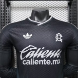 26/27 Club America Away Black Player Version Long Sleeve Soccer Jersey