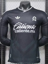 26/27 Club America Away Black Player Version Long Sleeve Soccer Jersey