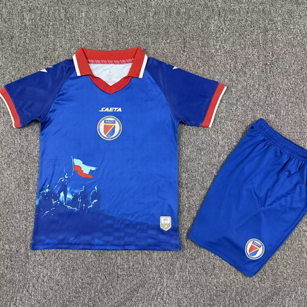 26/27 Haïti Home Kids Soccer Jersey