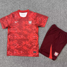 26/27 Poland Home Kids Soccer Jersey