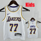 22/23 LAKERS DONCIC#77 White Kids Top Quality Hot Pressing NBA Jersey(童装)