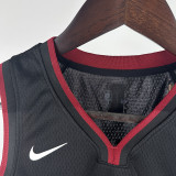 HEAT WADE #3 Black Kids Top Quality Hot Pressing NBA Jersey(Ｖ领童装)