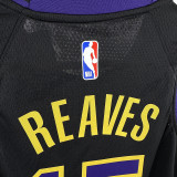23/24 LAKERS REAVES#15 Black City Edition Kids Top Quality Hot Pressing NBA Jersey(童装)