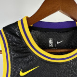 LAKERS BRYANT#8 Snakeskin Black Kids Top Quality Hot Pressing NBA Jersey(童装)