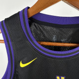 23/24 LAKERS JAMES #23 Black City Edition Kids Top Quality Hot Pressing NBA Jersey(童装)