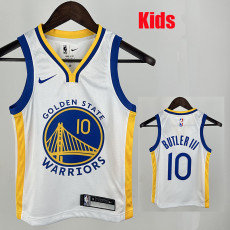 WARRIORS BUT LER III#10 White Kids Top Quality Hot Pressing NBA Jersey(童装)