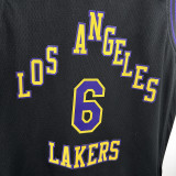 23/24 LAKERS JAMES #6 Black City Edition Kids Top Quality Hot Pressing NBA Jersey(童装)
