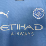 26/27 Man City Home Kids Soccer Jersey