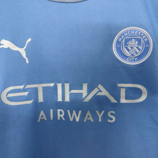 26/27 Man City Home Kids Soccer Jersey