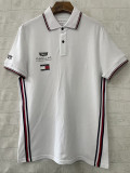 2026 Cadillac White 1:1 Polo Racing Suit (翻领)