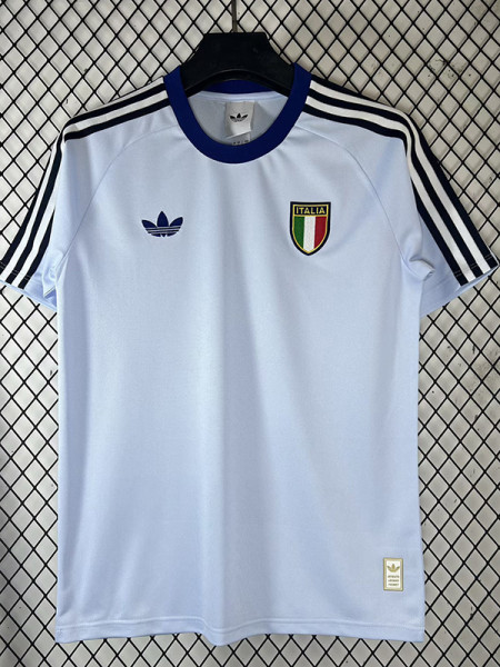 26/27 Italy Pre-Match Blue White Training Shirts
