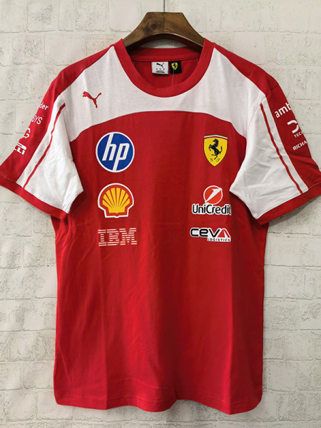 2026 Ferrari Red Round Neck Racing Suit(圆领)