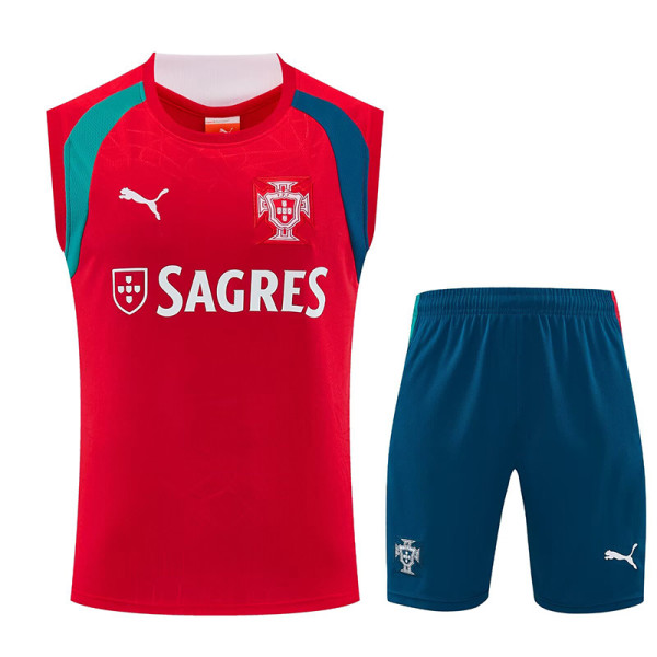 26/27 Portugal Red Tank top and shorts suit