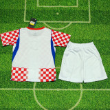26/27 Croatia Home Kids Soccer Jersey