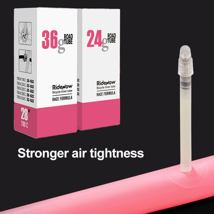 RideNow Ultralight Bike Inner Tube 700C x 18 25 28 32 Road MTB Bicycle TPU Tire 45/65/85mm Length French Valve Super Light Tube