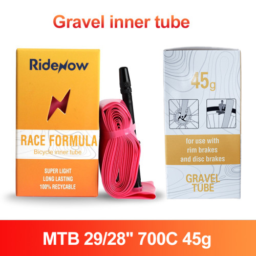 Ridenow Ultralight Bike Inner Tube For Gravel 700c 32c-47c MTB 29'' Super Light Tube Bicycle Inner Tube Presta Valve SV65mm/45mm