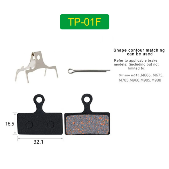 Semi-Metallic Bicycle Disc Brake Pads for Shimano G01S XTR M9000 M9020 M985 Deore XT M8000 SLX M7000 M675 Deore RS785