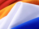 2023 New Summer Cotton Short Sleeves Red White #E01