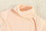 2023 Children's casual long sleeved sweater Pink #AB01
