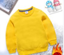 2023 Children's casual long sleeved sweater Yellow #DY01