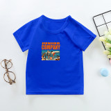 New Summer Cotton Short Sleeves Blue # T001