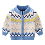 2023 Autumn Boys' Sweater Cardigan Cartoon