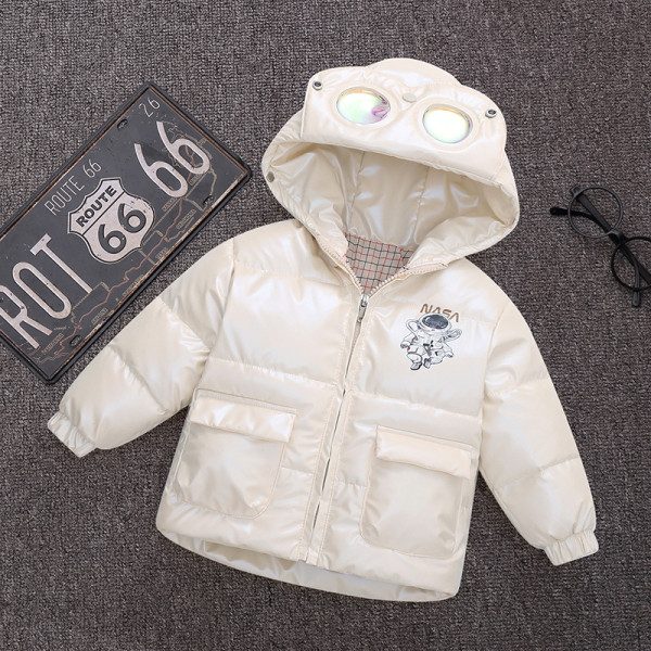 Kids cotton jacket thickening White #02