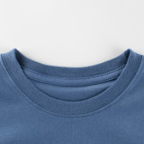2023 New Summer Cotton Short Sleeves Royal Blue #R02