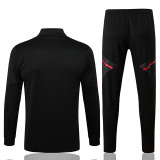23-24 Man Utd Black Kids Jacket Tracksuit #E717(童装)