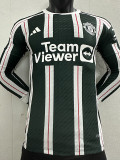 23-24 Man Utd Third Long Sleeve Player Version Soccer Jersey (长袖球员)