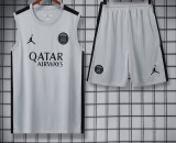 23-24 PSG Grey Tank top and shorts suit