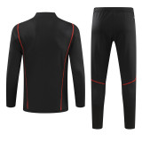 23-24 Sao Paulo Black Half Pull Tracksuit (半拉链)