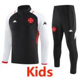 23-24 Vasco da Gama Black Kids Half Pull Tracksuit (童装) (半拉链)