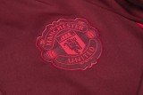 2023 Man Utd Red Kids Half Pull Tracksuit (童装) (半拉链)