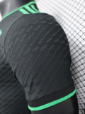 23-24 Al-Ahli Saudi Black Player Version Soccer Jersey