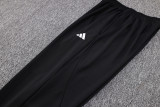 23-24 AD Black Kids Half Pull Tracksuit (童装) (半拉链)