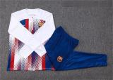 23-24 BAR White Kids Half Pull Tracksuit #E718 (童装)(半拉链)