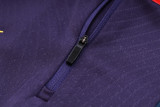 23-24 PSG Dark Purple Kids Half Pull Tracksuit #E694 (童装) (半拉链)