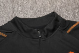 23-24 Internacional Black Half Pull Tracksuit (半拉链)