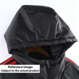 23-24 Flamengo White Hooded Cotton Coat Red Edge (红色边) 棉衣