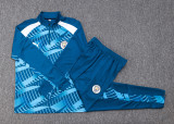 23-24 Man City Blue Kids Half Pull Tracksuit # E700 (童装)(半拉链)
