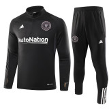 23-24 Inter Miami Black Half Pull Tracksuit (半拉链)