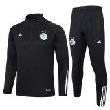 23-24 Algeria Black Half Pull Tracksuit #B709(半拉链)