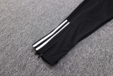 23-24 AD Black Kids Half Pull Tracksuit (童装) (半拉链)