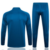 23-24 Man City Blue Kids Half Pull Tracksuit # E700 (童装)(半拉链)
