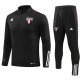 23-24 Sao Paulo Black Half Pull Tracksuit (半拉链)
