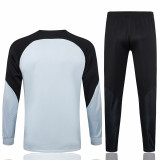 23-24 BAR Light Gray Kids Jacket Tracksuit #E719 (童装)
